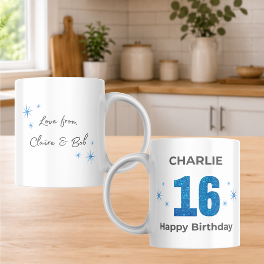 Personalised 16th Birthday Mug