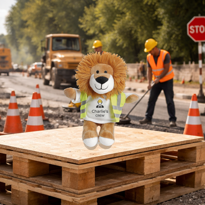 Personalised Builder Lion