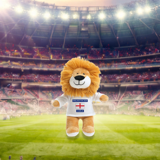 Personalised England Fan 2026 Lion