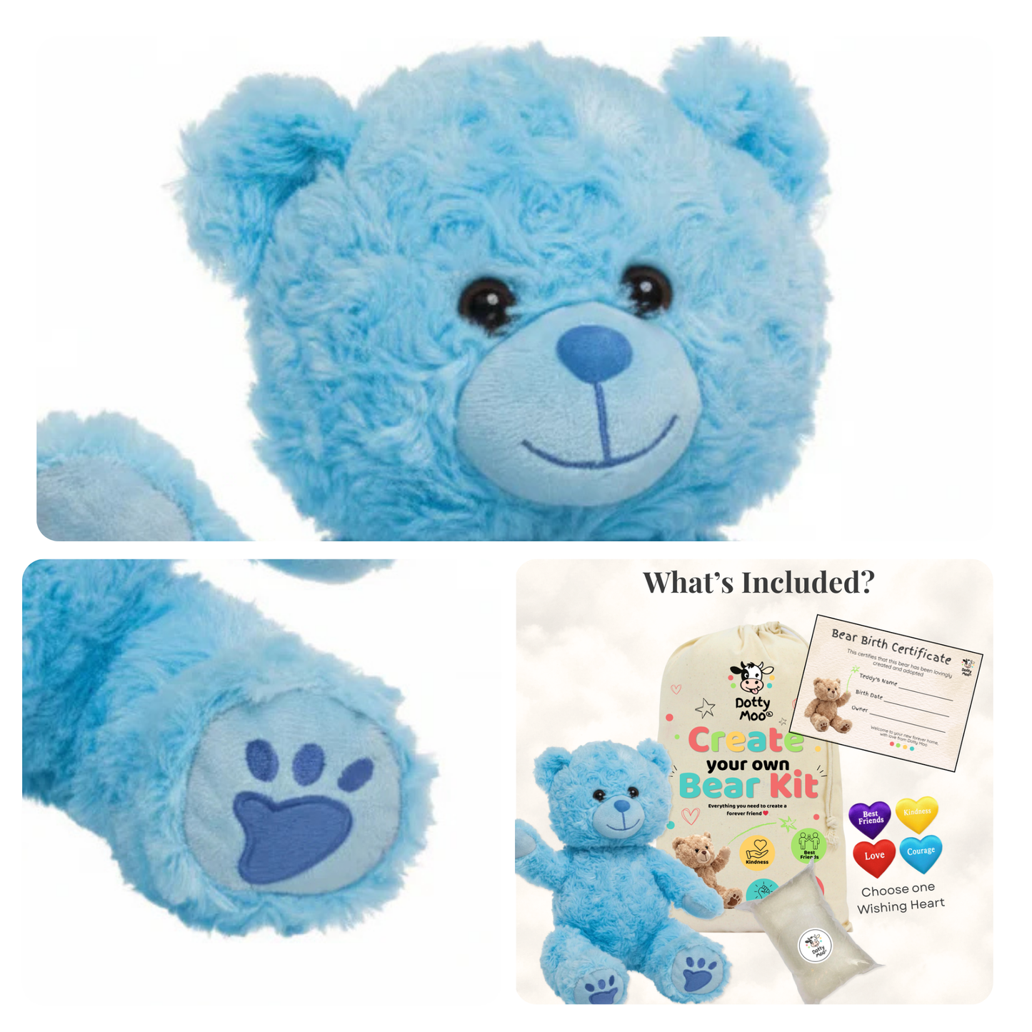 Create Your Own Bear Kit - Blue