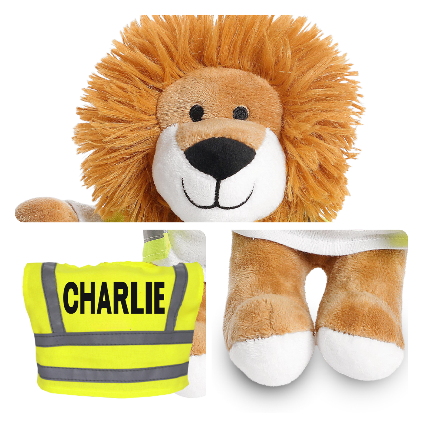 Personalised Builder Lion