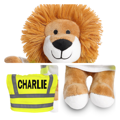 Personalised Builder Lion