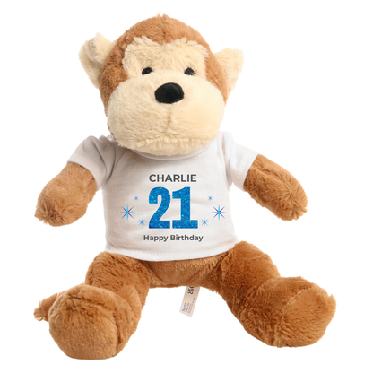Personalised 21st Birthday Monkey