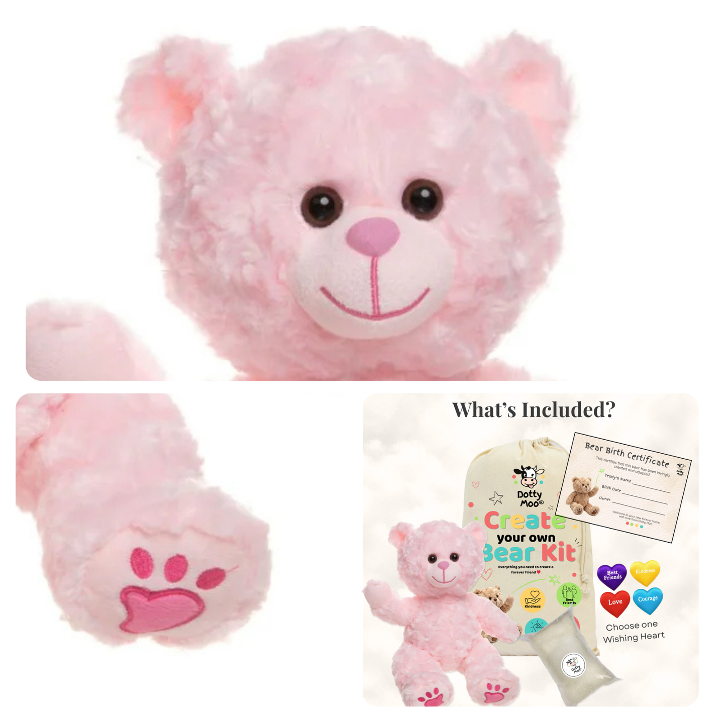 Create Your Own Bear Kit - Pink