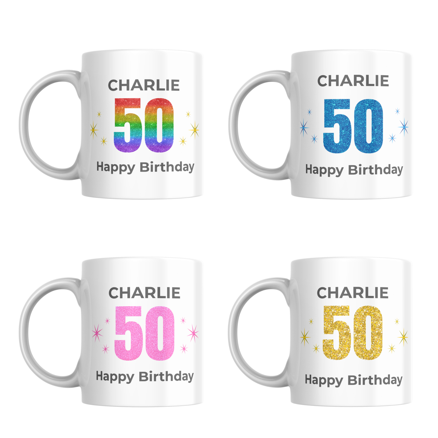 Personalised 50th Birthday Mug