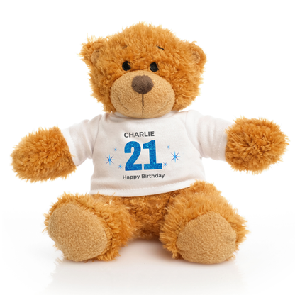 Personalised Any Age Birthday Snuggle Bear