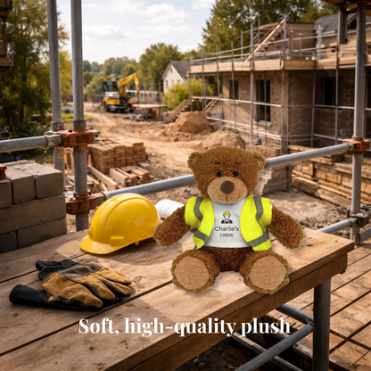 Personalised Builder Snuggle Bear