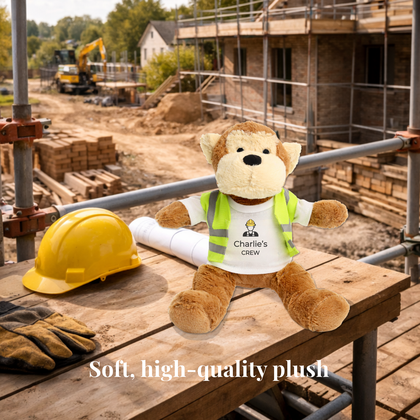 Personalised Builder Monkey