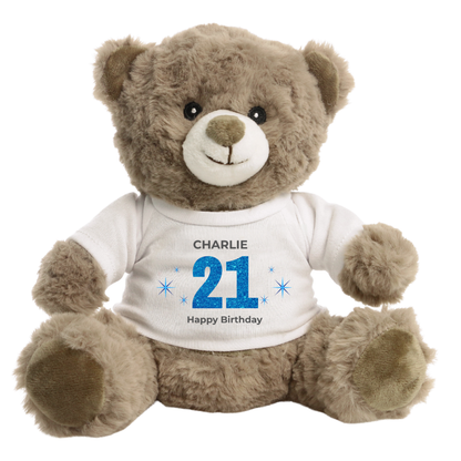Personalised Any Age Birthday Eco Bear
