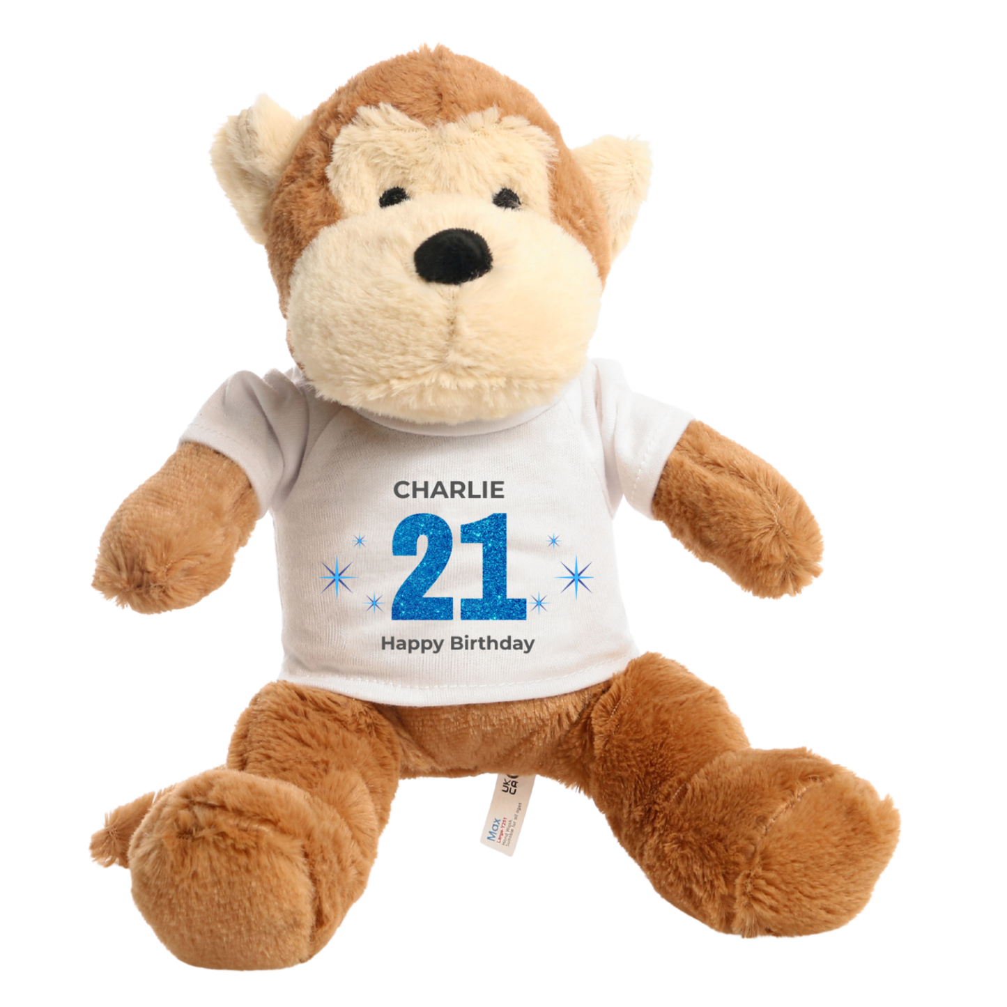 Personalised Any Age Birthday Monkey