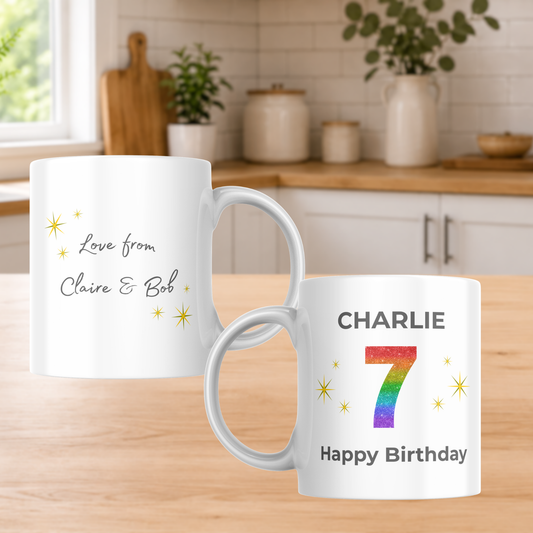 Personalised Any Age Birthday Mug