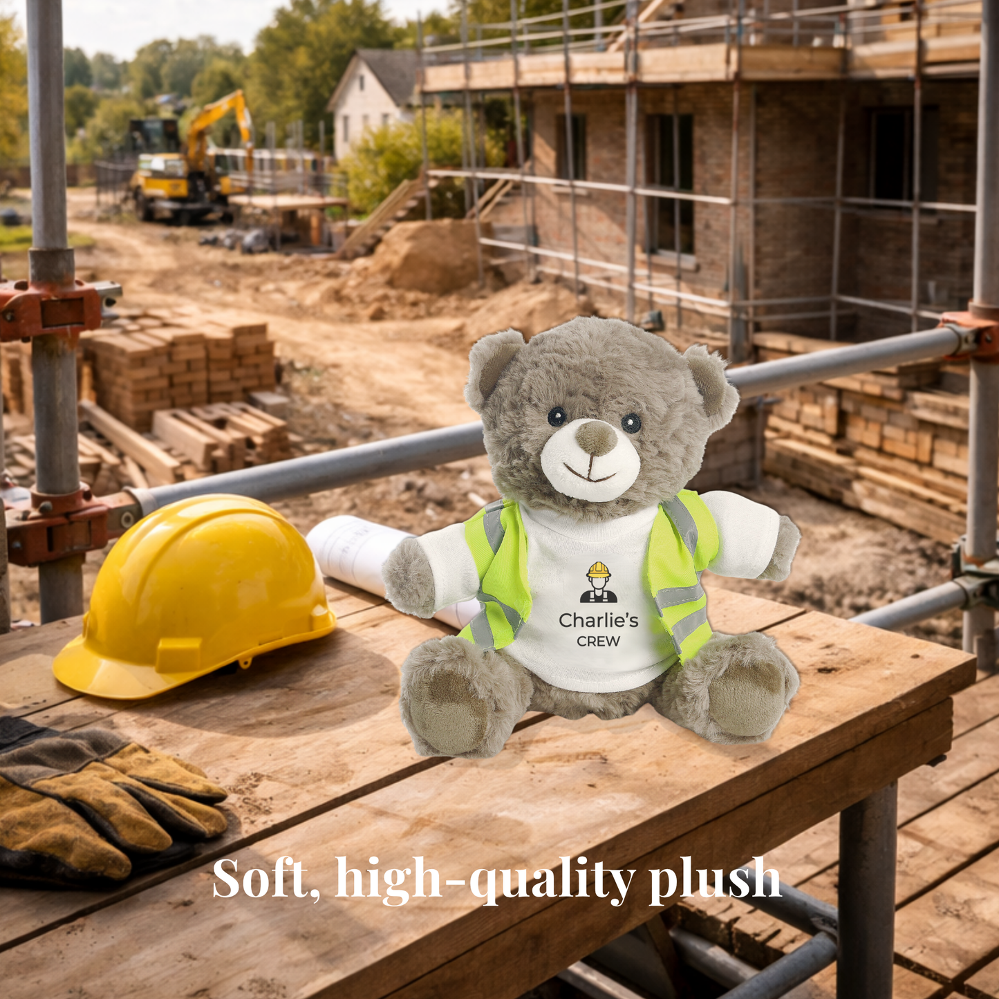 Personalised Builder Eco Bear