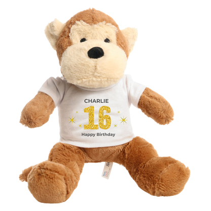 Personalised 16th Birthday Monkey