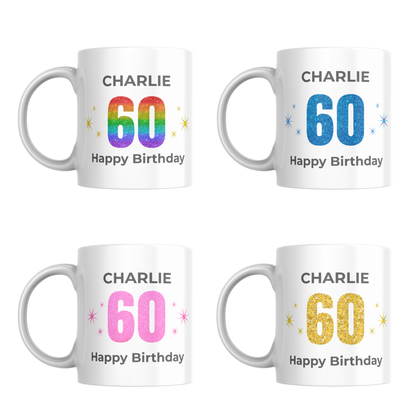 Personalised 60th Birthday Mug