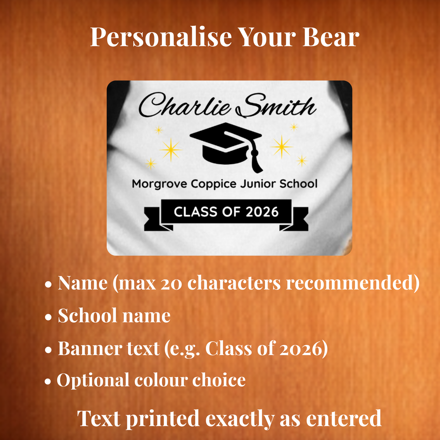 Personalised Graduation Snuggle Bear