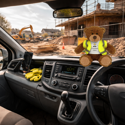 Personalised Builder Snuggle Bear