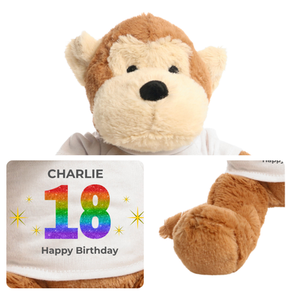 Personalised 18th Birthday Monkey