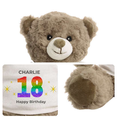 Personalised 18th Birthday Eco Bear