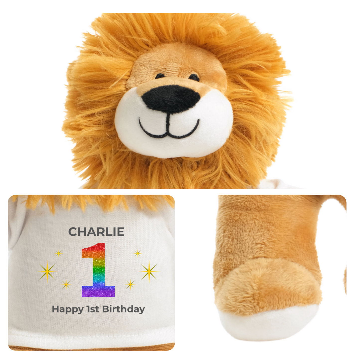 Personalised 1st Birthday Lion