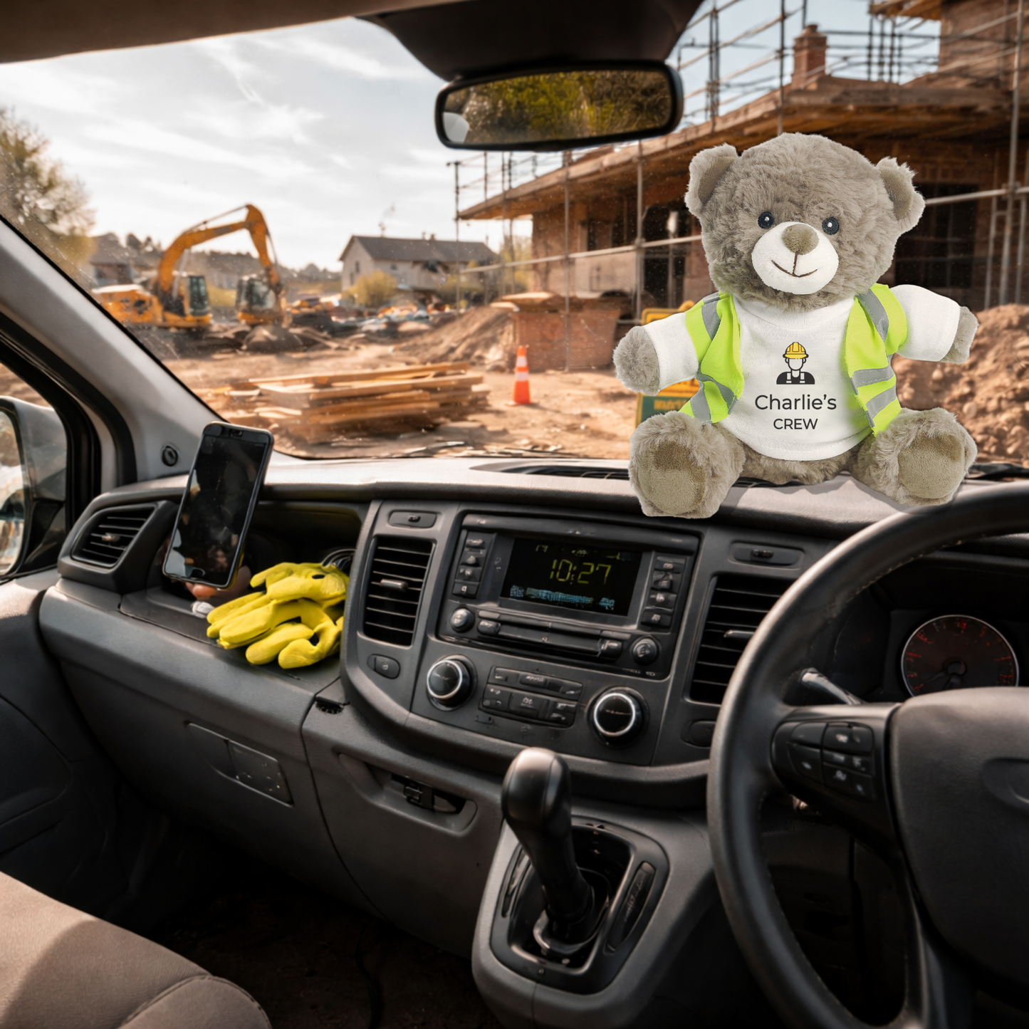 Personalised Builder Eco Bear