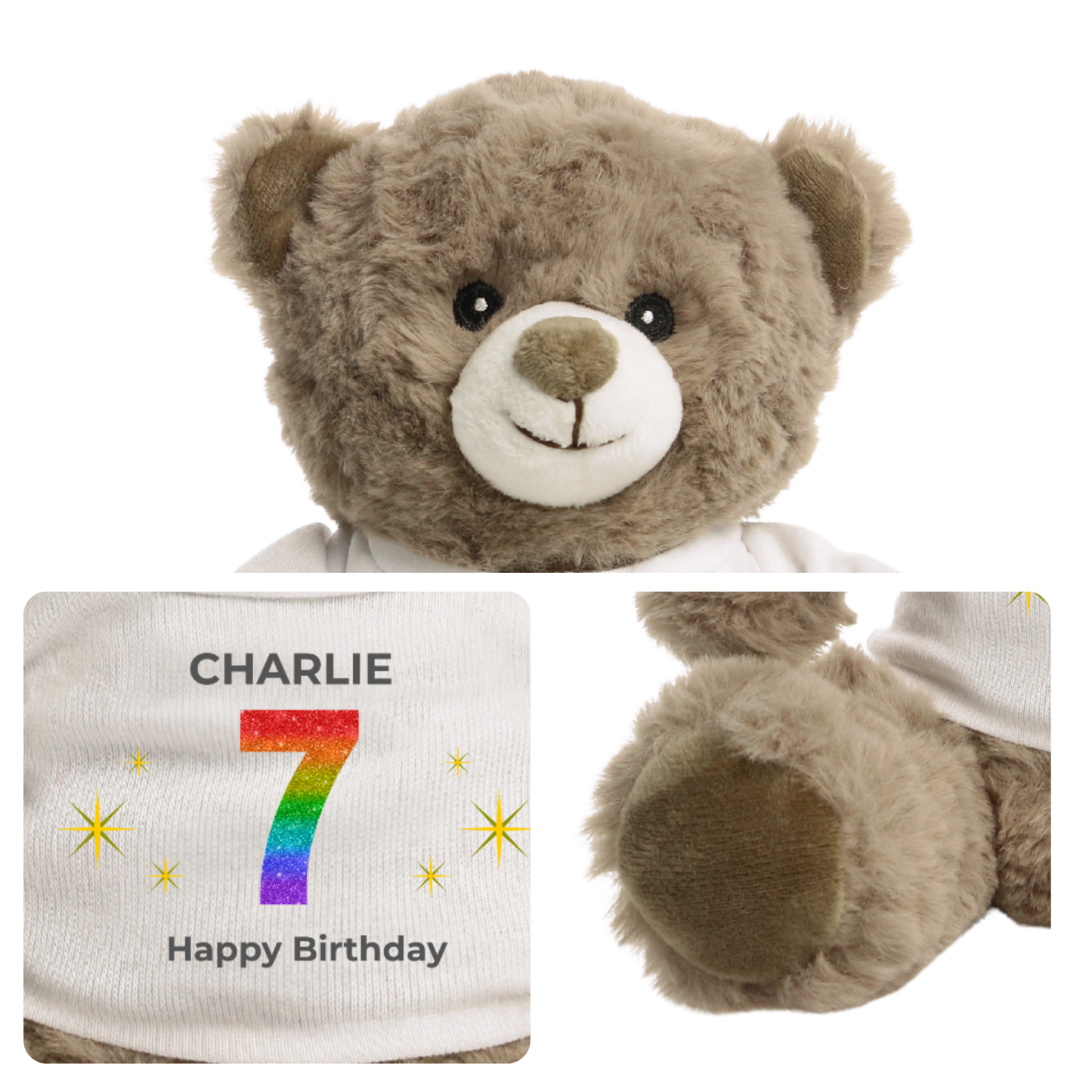 Personalised Any Age Birthday Eco Bear