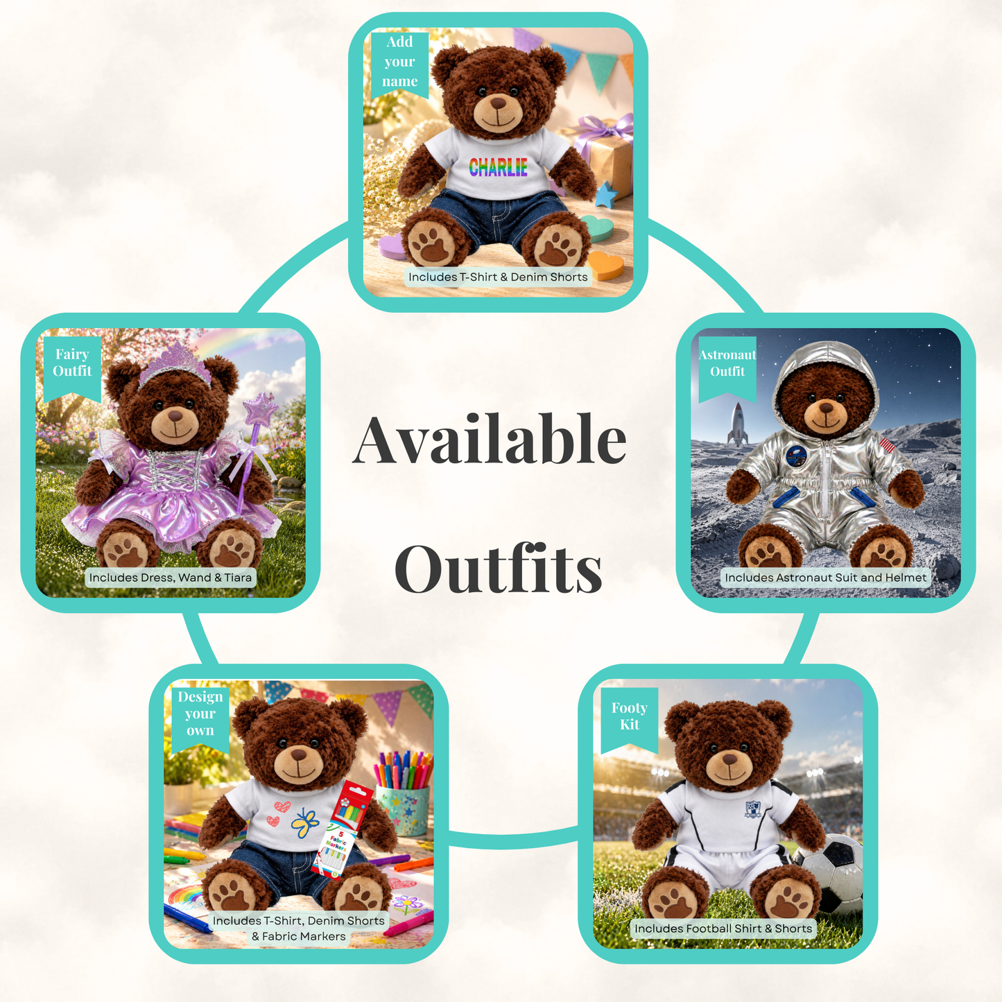 Create Your Own Bear Kit - Brown