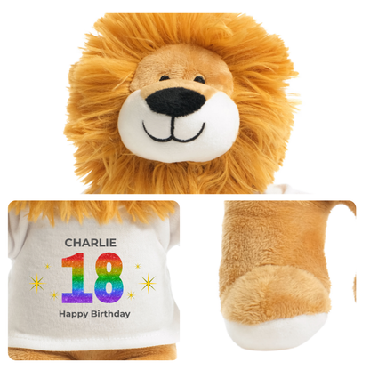 Personalised 18th Birthday Lion
