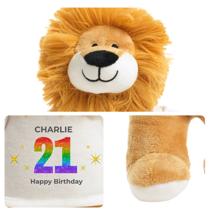 Personalised 21st Birthday Lion