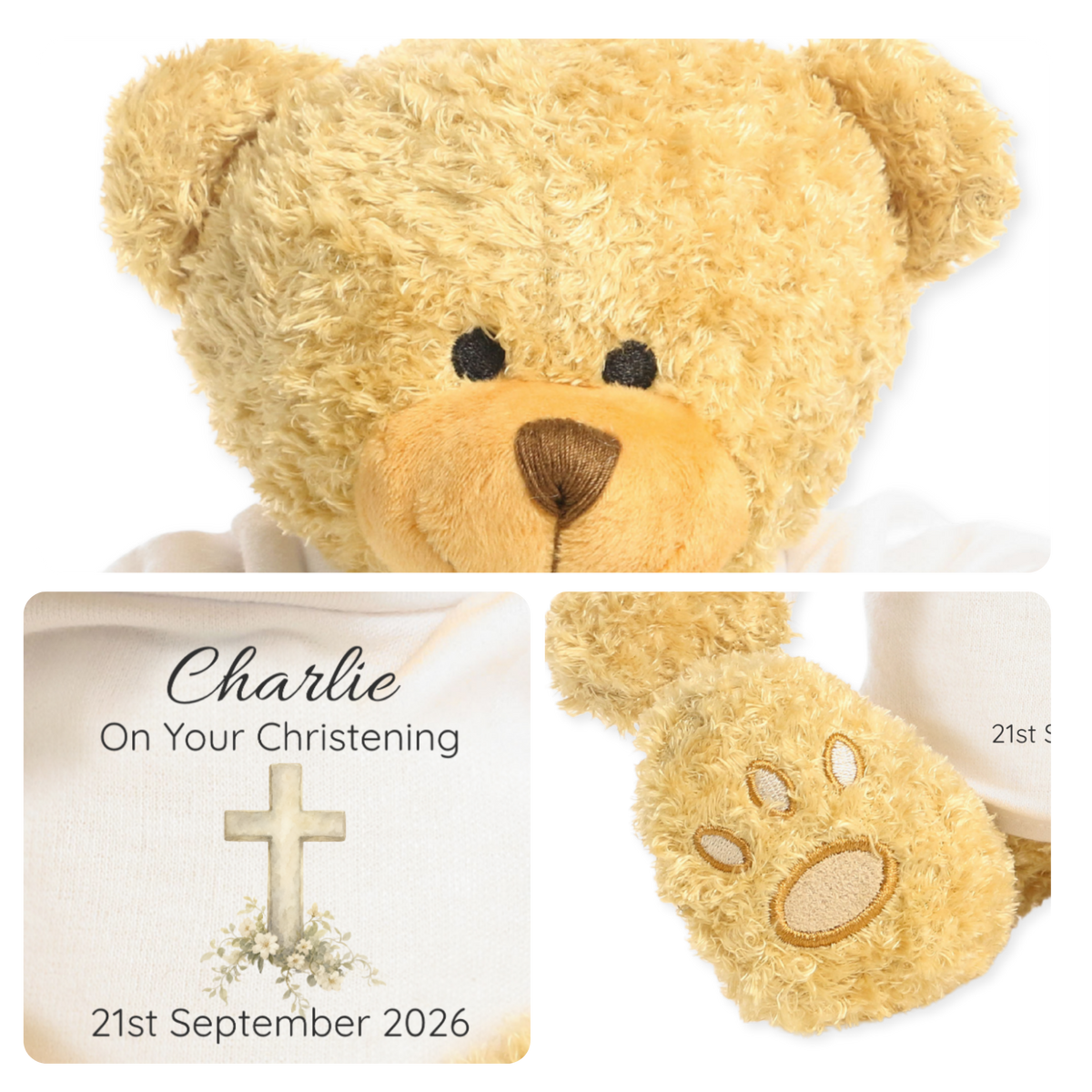 Personalised Christening Classic Teddy Bear