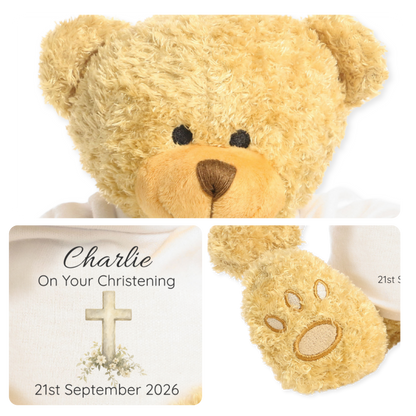Personalised Christening Classic Teddy Bear