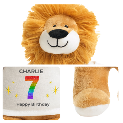 Personalised Any Age Birthday Lion