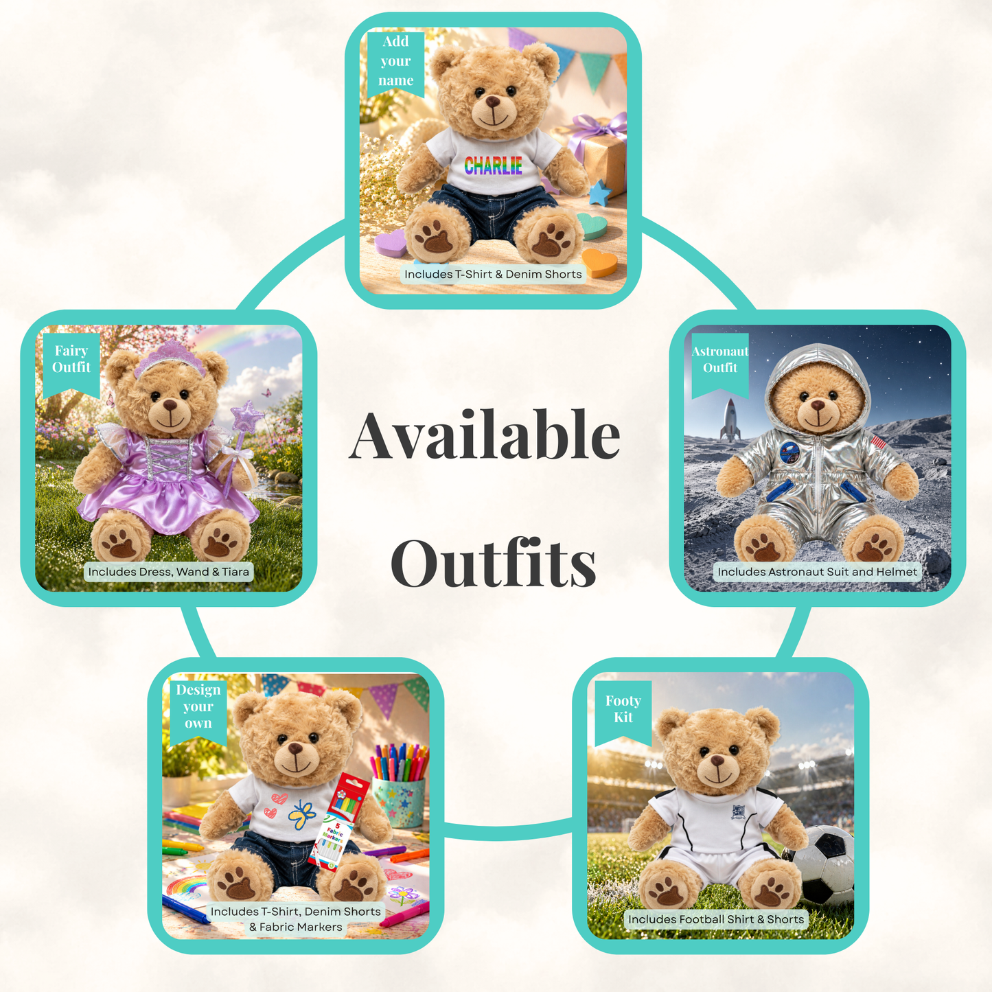 Create Your Own Bear Kit - Golden