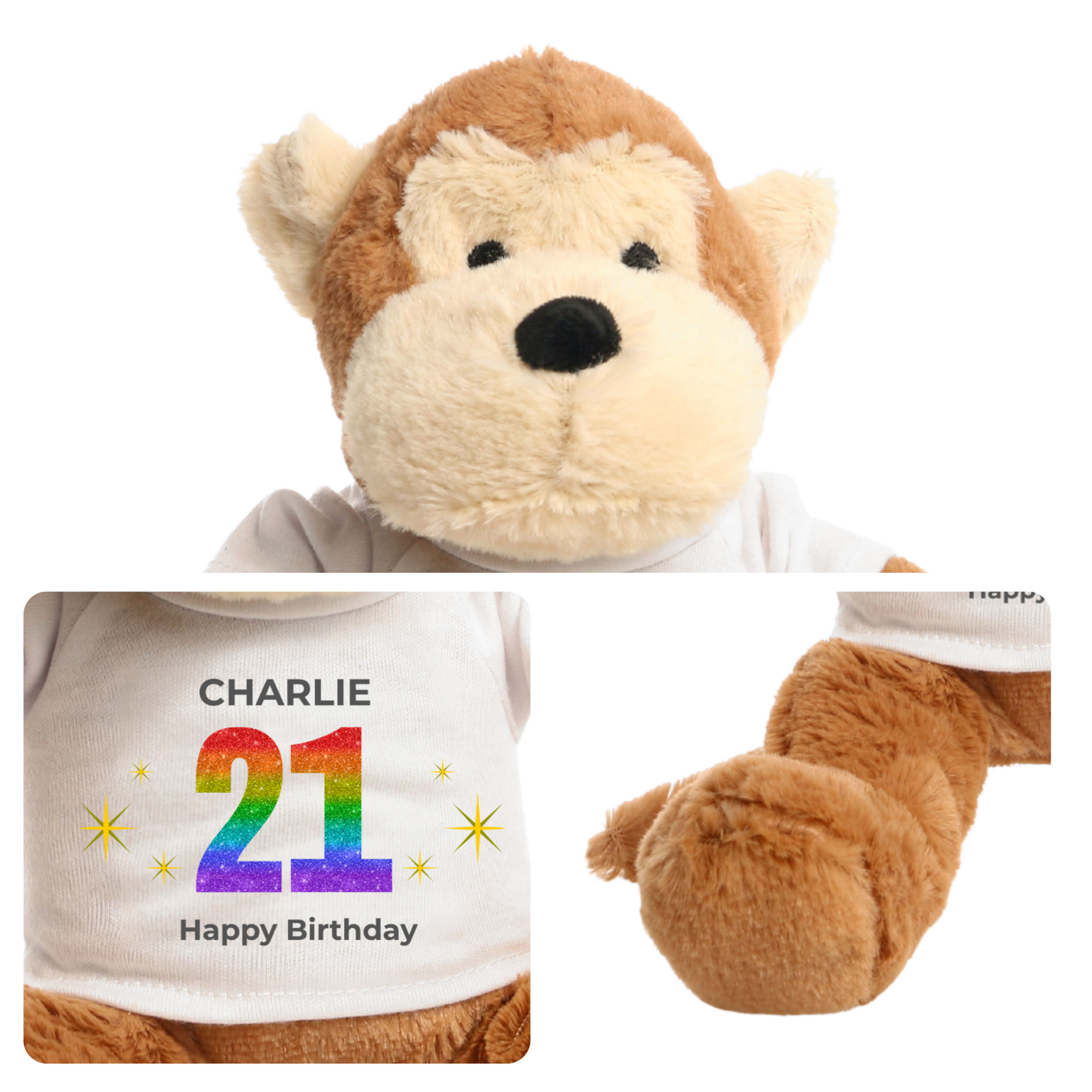 Personalised 21st Birthday Monkey