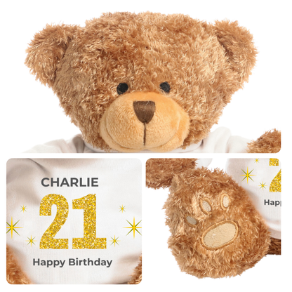 Personalised 21st Birthday Classic Bear