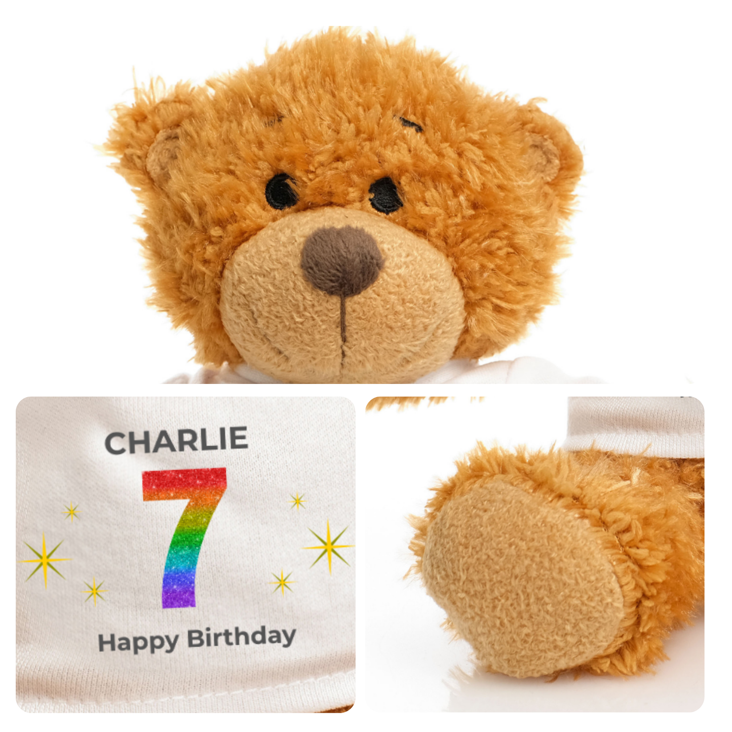 Personalised Any Age Birthday Snuggle Bear