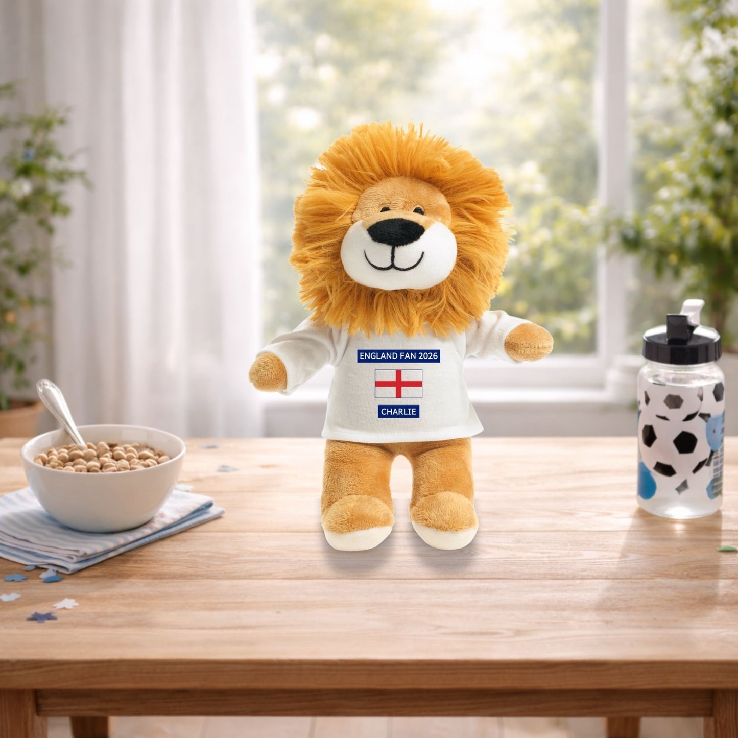 Personalised England Fan 2026 Lion