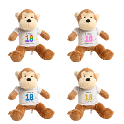 Personalised 18th Birthday Monkey