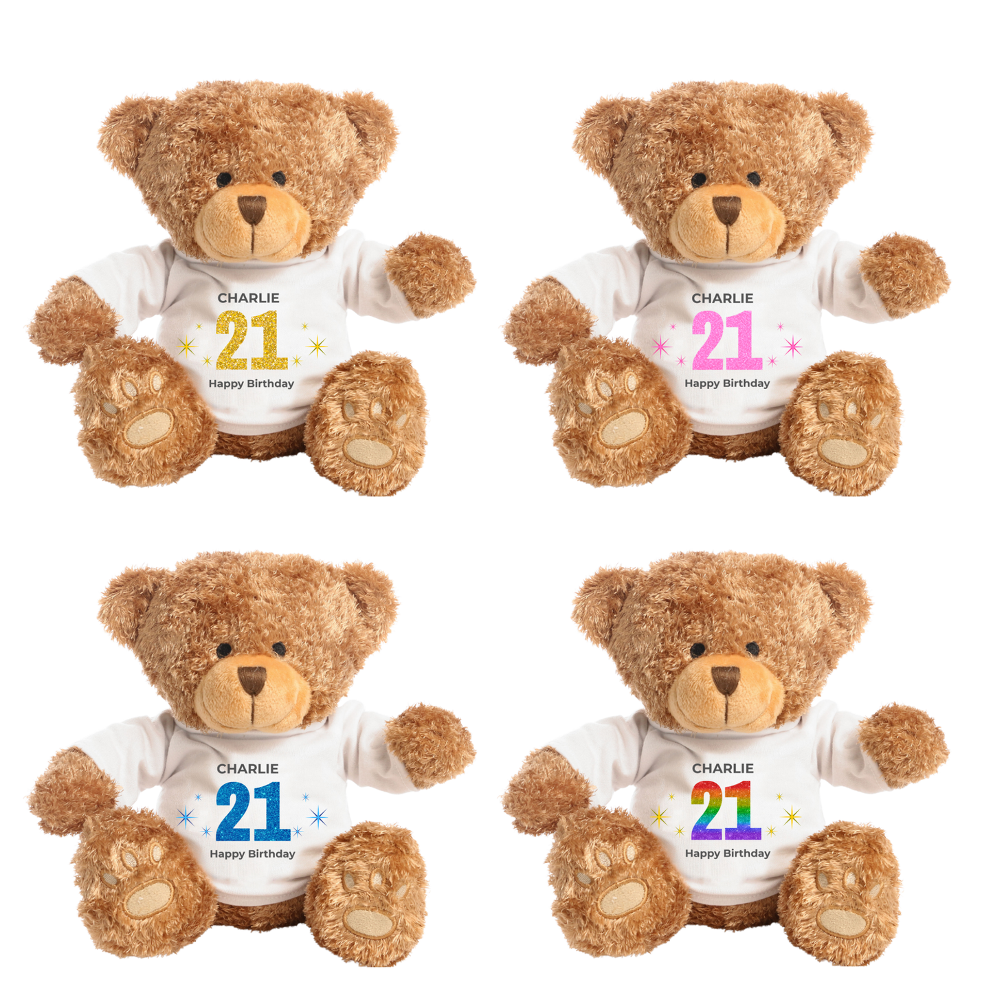 Personalised 21st Birthday Classic Bear