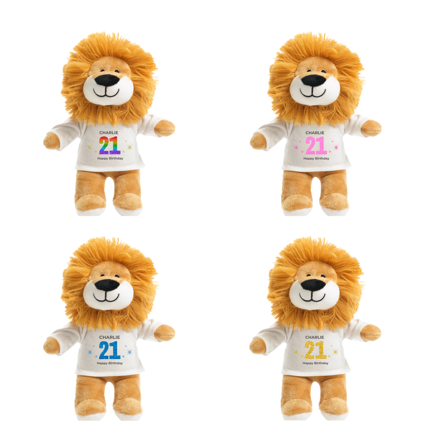 Personalised 21st Birthday Lion