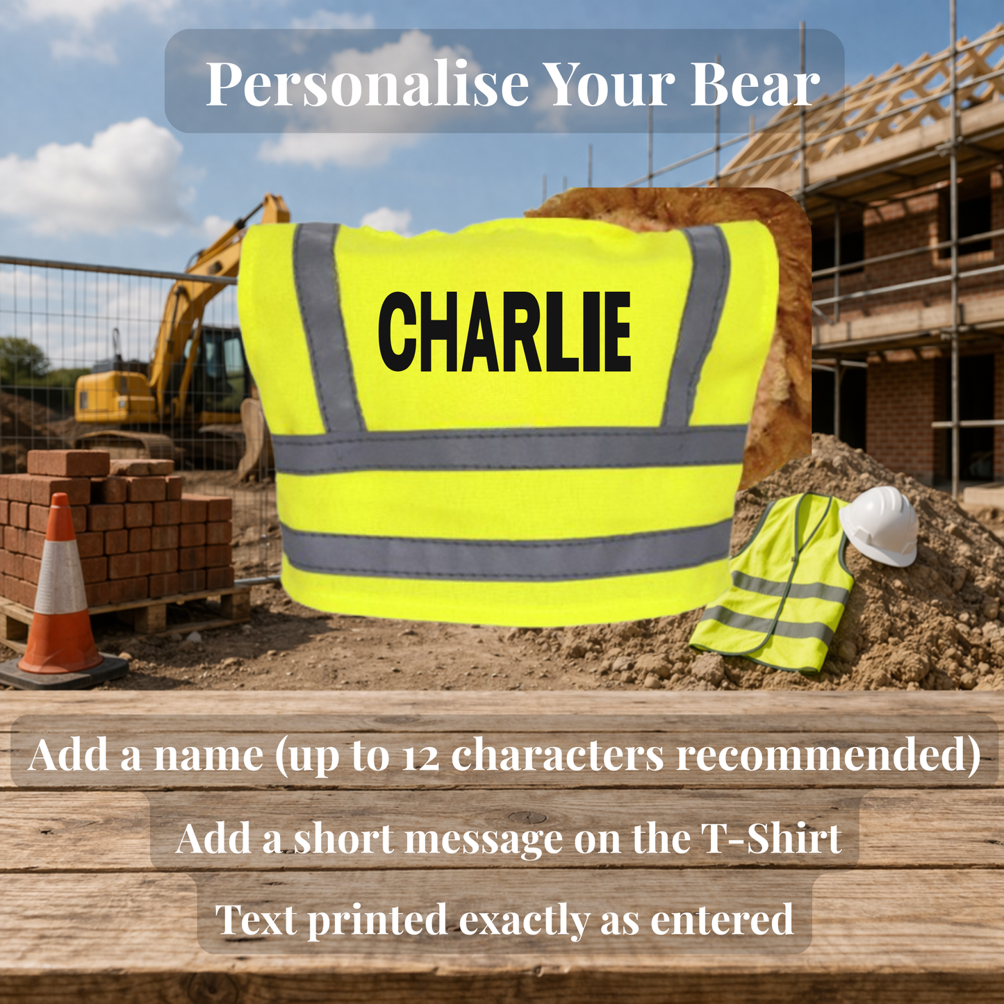 Personalised Builder Classic Bear