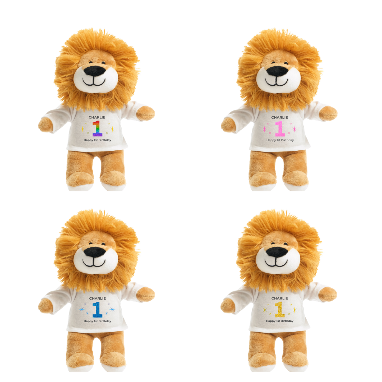 Personalised 1st Birthday Lion