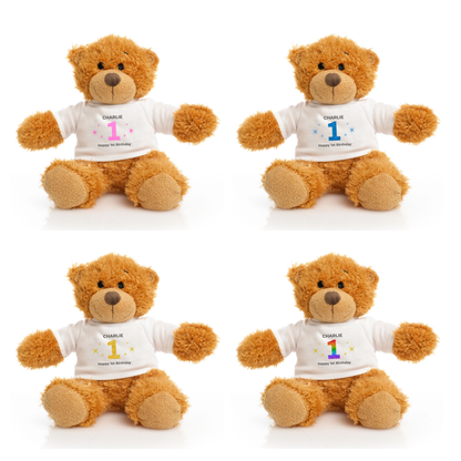 Personalised 1st Birthday Snuggle Bear