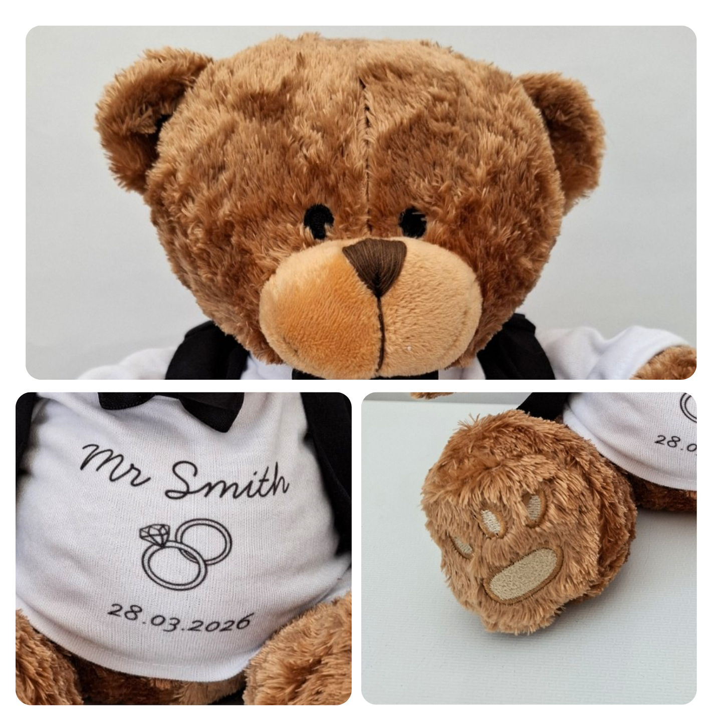Personalised Bride & Groom Classic Bears
