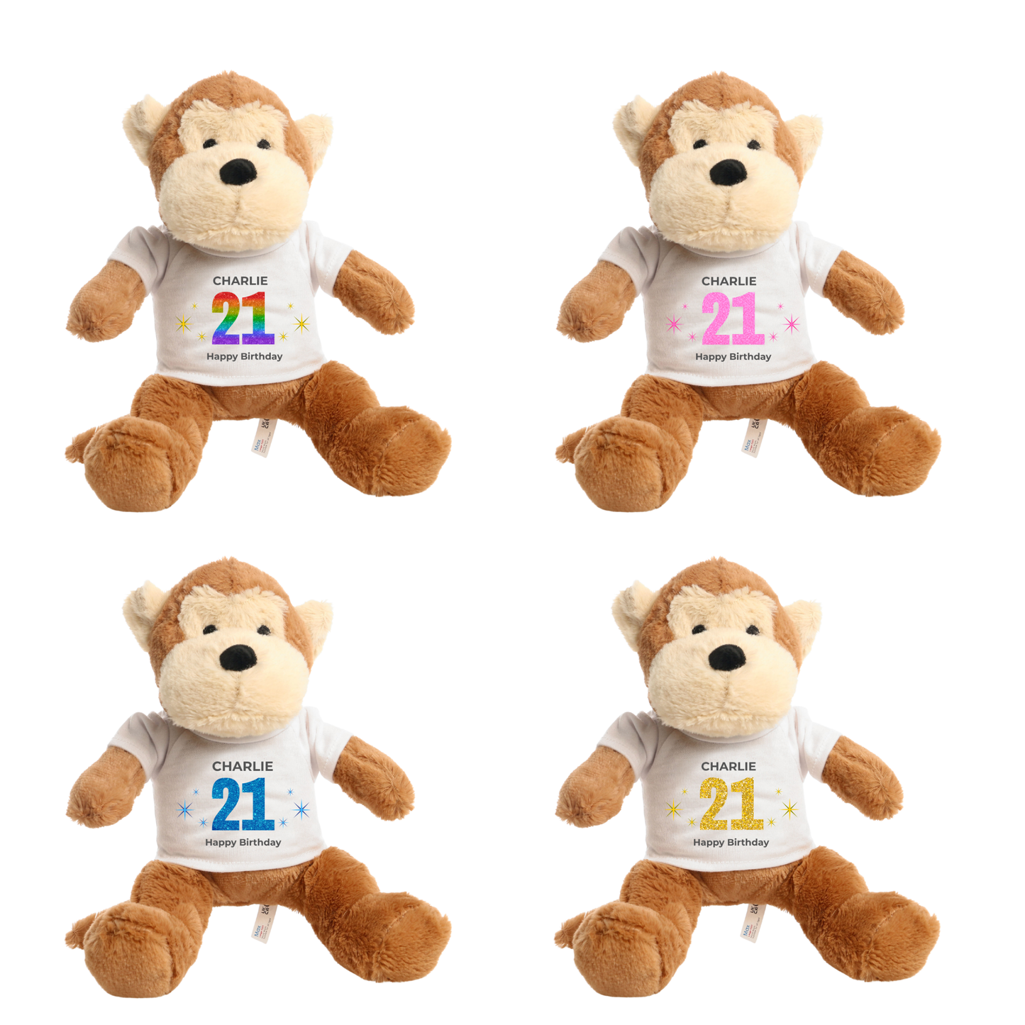 Personalised 21st Birthday Monkey