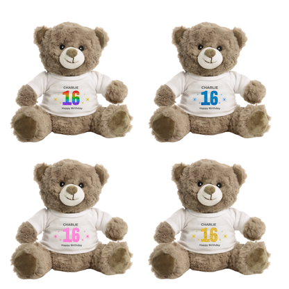 Personalised 16th Birthday Eco Bear