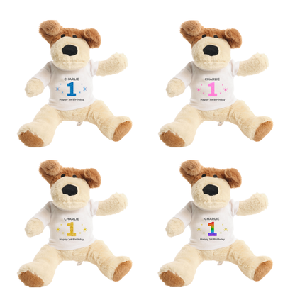 Personalised 1st Birthday Dog