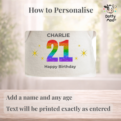 Personalised 21st Birthday Lion