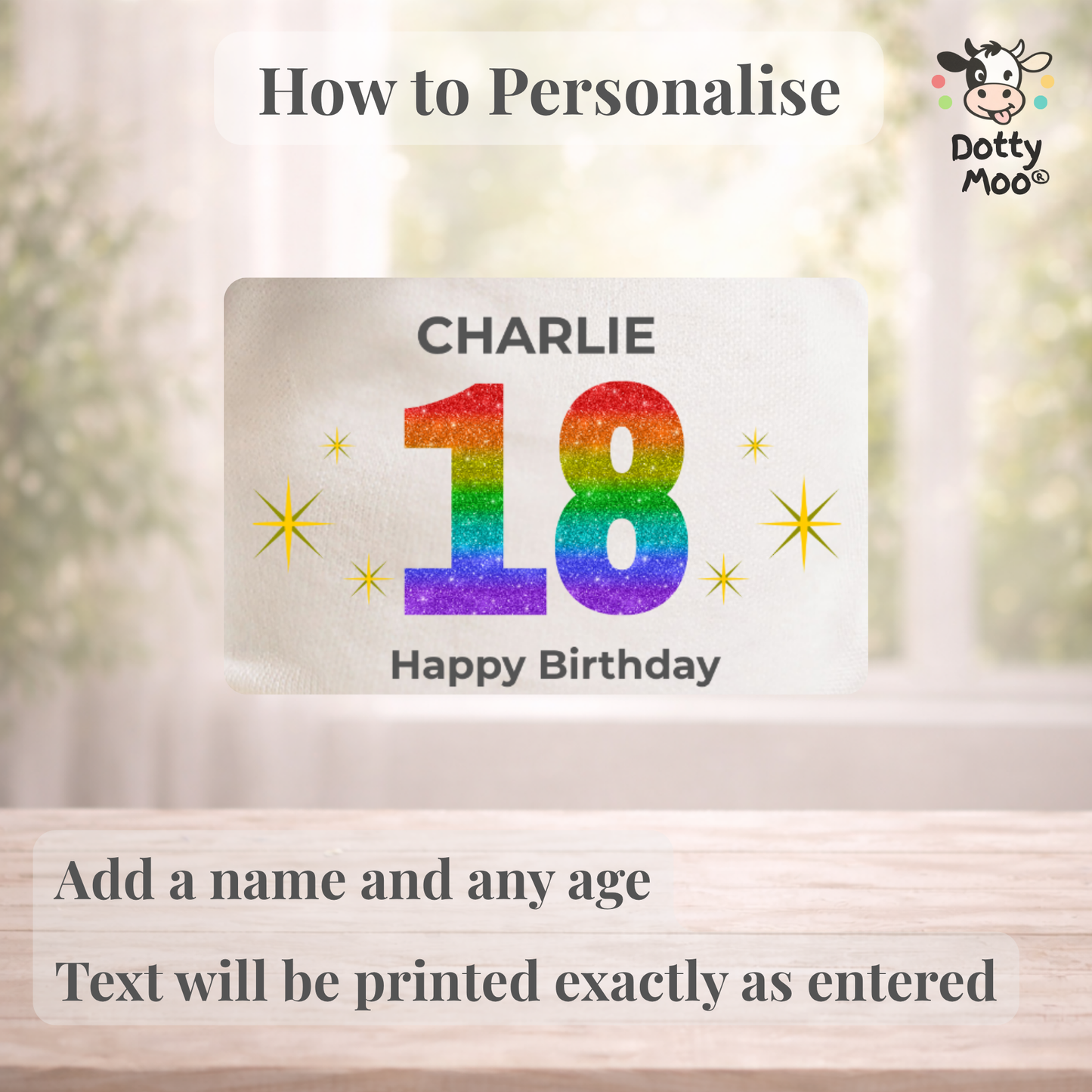 Personalised 18th Birthday Dog
