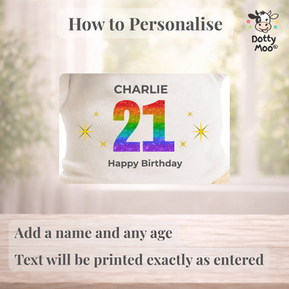 Personalised 21st Birthday Dog