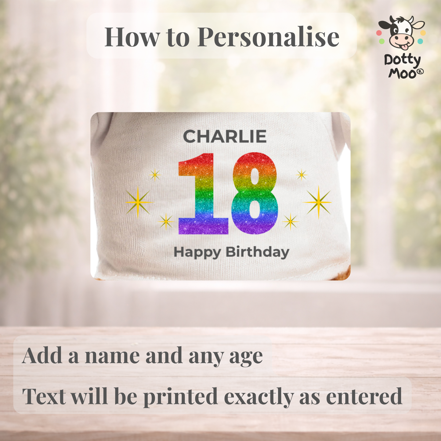 Personalised 18th Birthday Monkey